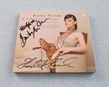 BAIBA SKRIDE, HARTMUT HAENCHEN Signed Autograph CD Mozart/Haydn Violin Concertos