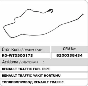 FOR VAUXHALL VIVARO RENAULT TRAFIC PRIMASTAR 1.9 D FUEL LINE HOSE PIPE 4413311 - Picture 1 of 1