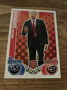 Arsene Wenger Arsenal Manager Match Attax 2010/11 Football Card - Picture 1 of 2