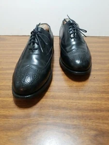 BOSTONIAN WING TIPS ALL LEATHER 12/M/BLACK OXFORD MADE IN THE USA. #13 - Picture 1 of 12