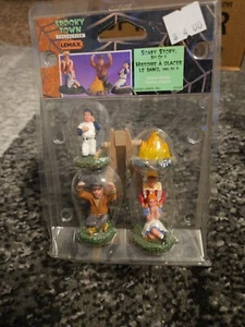 Lemax SCARY STORY 52109 Spooky Town Set Of 4 Figurine Halloween Village Retired - Picture 1 of 7