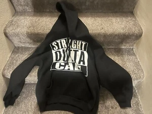 Classic Style NWA Straight Outta Compton Hoodie -Blk- Gangsta Rap - Picture 1 of 1