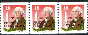 Washington & Monument PRESORT 1st CL Low Gloss PNC3 MNH Scott 2149A Plate 33333 - Picture 1 of 2