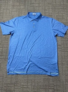 Peter Millar Summer Comfort Blue Polo Shirt Skulls Mens Size XXL - Picture 1 of 15