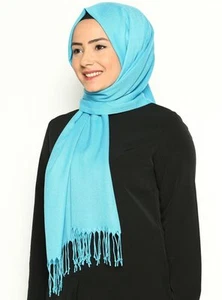 Hijab-Scarf-Head-Cover Pashmia hijab Scarfs - Picture 1 of 28