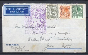 ENKHUIZEN 12.XI.1937 PLERED per 500ste VLUCHT NAAR NED. INDIË Ha943 - Imagen 1 de 2