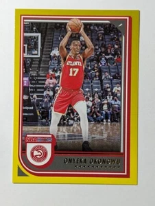 ONYEKA OKONGWU 2022 PANINI NBA HOOPS #87 YELLOW PARALLEL ATLANTA HAWKS - Picture 1 of 2