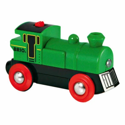 BRIO Speedy Green Batterielok Holzeisenbahn Eisenbahn Holzspielzeug Spielzeug - Bild 1 von 3