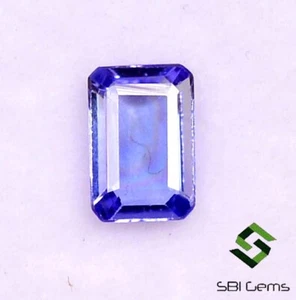 6x4 mm Certified Natural Tanzanite Octagon Cut 0.56 Cts Faceted Loose Gemstone - Picture 1 of 5