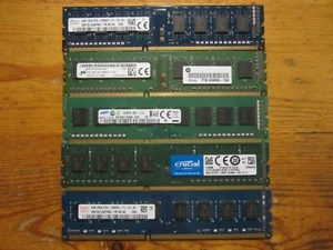 Lot of 50 x 4GB DDR3 Major Brands PC3 / PC3L 12800U &10600U  Desktop RAM Memory - Picture 1 of 1