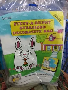 Vintage New Stuff·A·Bunny Oversized Decorative Plastic Gift Bag 90s Easter Decor - Picture 1 of 5