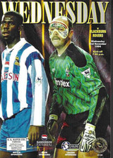1994/95 SHEFFIELD WEDS v BLACKBURN ROVERS Premier League PROGRAMME (1028069)