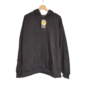 Drew Hoodie bestickt Rundhals Pullover Langarm Sweatshirt schwarz XXL - Bild 1 von 3