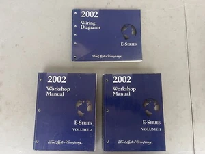 2002 Ford Econoline E-Series Van Shop Service Manual 1 & 2 + Wiring Diagram Set - Picture 1 of 1