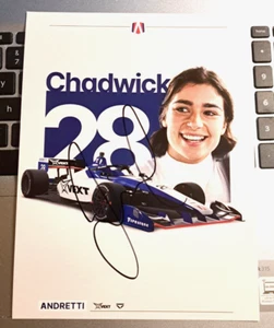2024 Jamie Chadwick signierte Andretti Vext Indy NXT Auto Serie Promo Karte - Bild 1 von 1