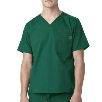 Carhartt Men's Solid Riptop универсальный скраб топ охотничий зеленый размер M униформа повседневный - Изображение 1 из 4