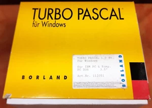 BORLAND Turbo Pascal 1.0 dt. für Windows komplett mit 6 3,5" Disketten - Bild 1 von 4