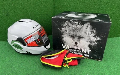 LS2 Valiant Solid White Helmet Sz Small 399-1022 *NEW* READ - Image 1 of 4