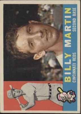Billy Martin 1960 Topps #173 Cincinnati Reds VG #2 - Image 1 of 4