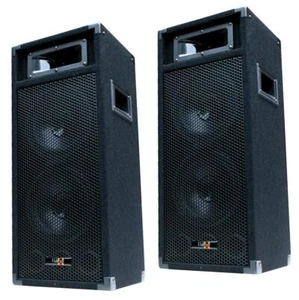 2x 500W DJ PA głośniki pasywne para disco boxów podwójne 20cm/8" bas PW220 NOWE - Zdjęcie 1 z 5