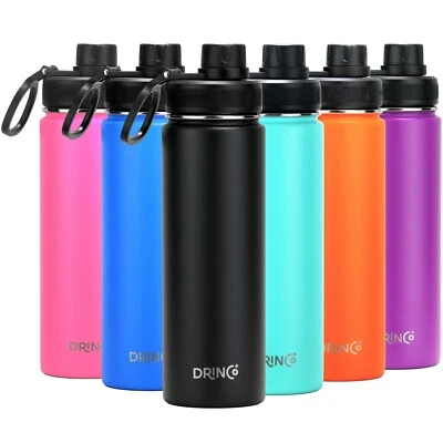 Stainless Steel Water Bottle Double Wall Vacuum Insulated Sport Flask 32oz 22oz - Image 1 of 2