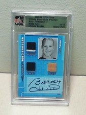 2005-06 IN THE GAME ULTIMATE AUTO TRIFECTA BOBBY HULL UNLTIMATE NUMBER #14/18