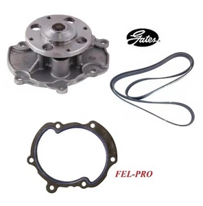 GATES Engine Water Pump Serpentine Belt & Gasket For CHEVY TRAVERSE 3.6L 15-17 - Picture 1 of 1