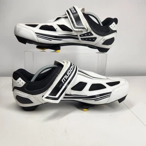 Muddyfox RBS 100 Men's Cycling Shoes  Size UK 11 White and Black - Picture 1 of 14
