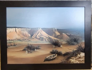 Original Oil Painting By James Smith (20c Boise Idaho) - Mountain Desert Scene - Picture 1 of 6