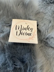 NWT Minky Divine Premium Cloud Blue Gray Luxury Blanket Monster Size 92x72 - Picture 1 of 6