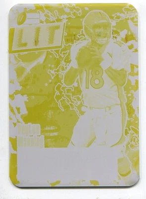 2023 Pro Set Metal Printing Plate Peyton Manning 1/1 Indianapolis Colts - Image 1 of 2