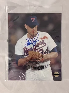 NOLAN RYAN Signed 8x10 Texas Rangers Bloody Lip Photo Authenticated Autograph - Picture 1 of 3
