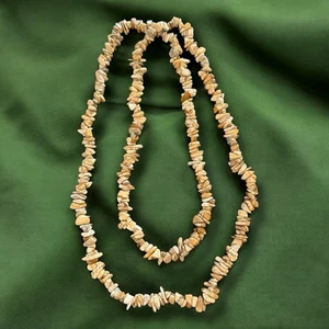 Collar Festival Hippie Boho Jaspe Chip Strand 34 Pulgadas Cuarzo De Colección - Imagen 1 de 8