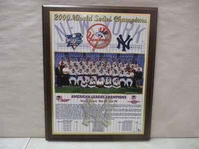 Placa fotográfica 2000 New York Yankees World Series Champion - Imagem 1 de 2