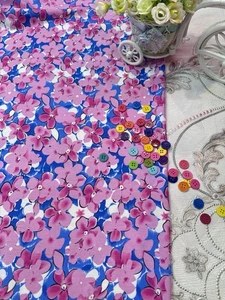 ✅Monsun weicher Griff Viskose Challis Viskose Kleid Blusenstoff 3 Meter weich - Bild 1 von 2