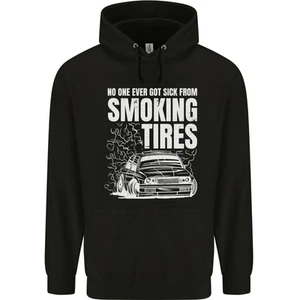 Burning Tires Car Drifting Childrens Kids Hoodie - Picture 1 of 37