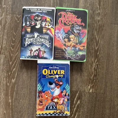 Mighty Morphin Power Rangers The Movie Oliver ++ VHS Clamshell Kids Movie Lot - Image 1 of 4