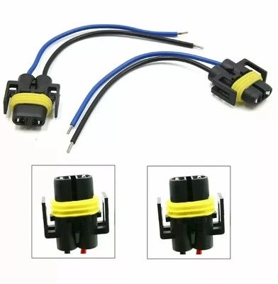 H8 H9 H11 BULB HOLDER FOG LIGHT OR HEADLIGHT WIRING HARNESS LOOM - Image 1 of 4