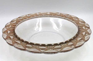"Cupé de mancha sepia Rene R. Lalique Crystal Francia Chevreuse 10 1/2"" anterior a 1945" - Imagen 1 de 5