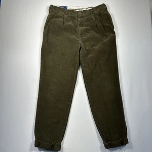 Pantalones Polo Ralph Lauren De Colección Para Hombres 38x32 Marrón Hammond Pana Puños Pantalón - Imagen 1 de 8