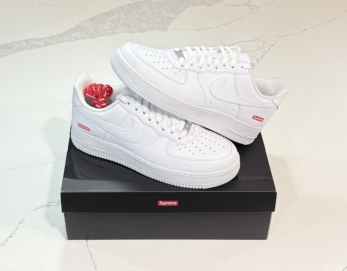 Nike Air Force 1 Supreme ホワイト US7.5 Supreme × Nike Air Force 1 Mid White FZ8784-100 US7 - 11