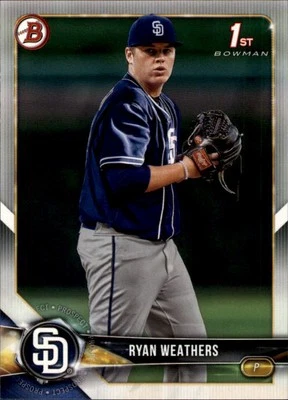 2018 Bowman Draft #BD-182 Ryan Weathers San Diego Padres - Image 1 of 2