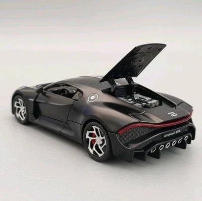 1:32 Bugatti La Voiture Noire Diecast Car Model – Sound Light Pull-Back Gift Toy - Image 1 of 4