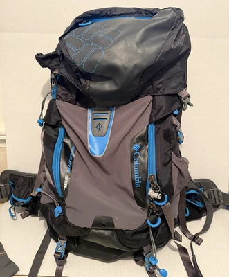 Columbia Endura Unisex 35L Mochila Senderismo Supervivencia Negro/Azul ‎Mochila de Nylon Foto 1 de 4