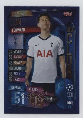 2019-20 Topps UCL Match Attax Extra 100 Club Heung-Min Son #CLU10 - Image 1 of 2