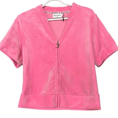 Juicy Couture Women's size XL Full Zip Sweatshirt Jacket Bling Spellout Velour - Image 1 of 4