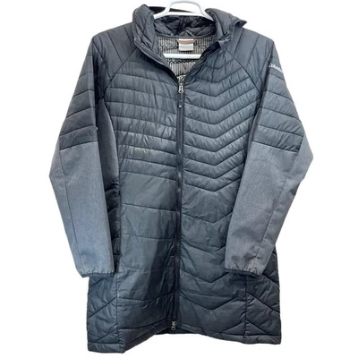 Chaqueta Larga Columbia Para Mujer Negra Bobina Térmica Acolchada Oyanta Trail XL Foto 1 de 4