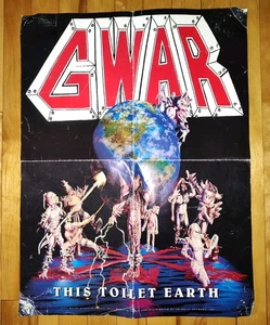 GWAR "This Toilet Earth" Promotional Album Poster. Vintage 1994. Size 24" x 18". - Picture 1 of 7