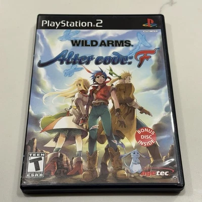 Wild Arms: Alter Code F (PlayStation 2 PS2, 2005) VGC Disc Complete CIB Manual - Image 1 of 4