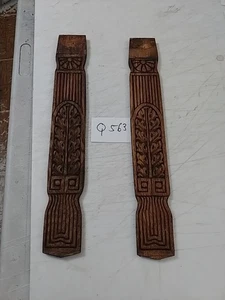 INGRAHAM PARLOR CLOCK FANCY WOODEN SIDE TRIM - Picture 1 of 3